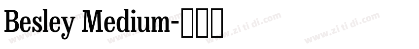 Besley Medium字体转换 Besley Medium字体转换